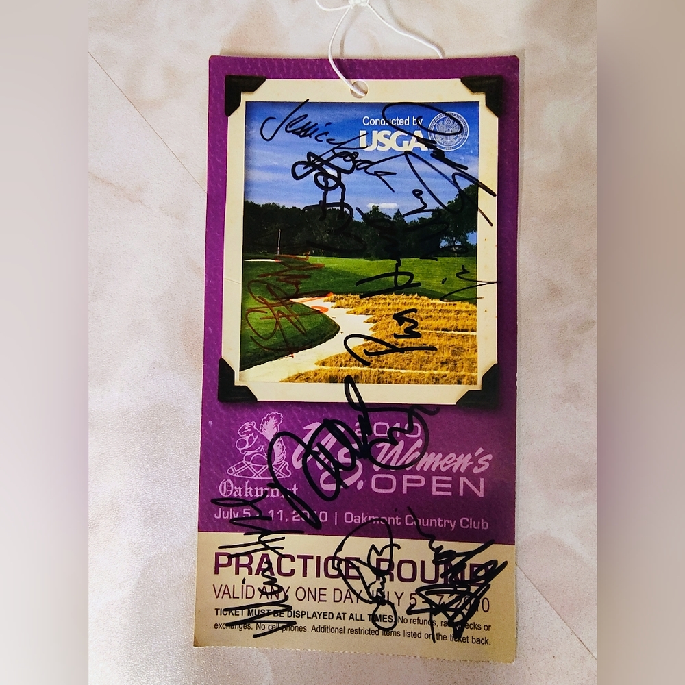 Autographed US Women's Golf Ticket